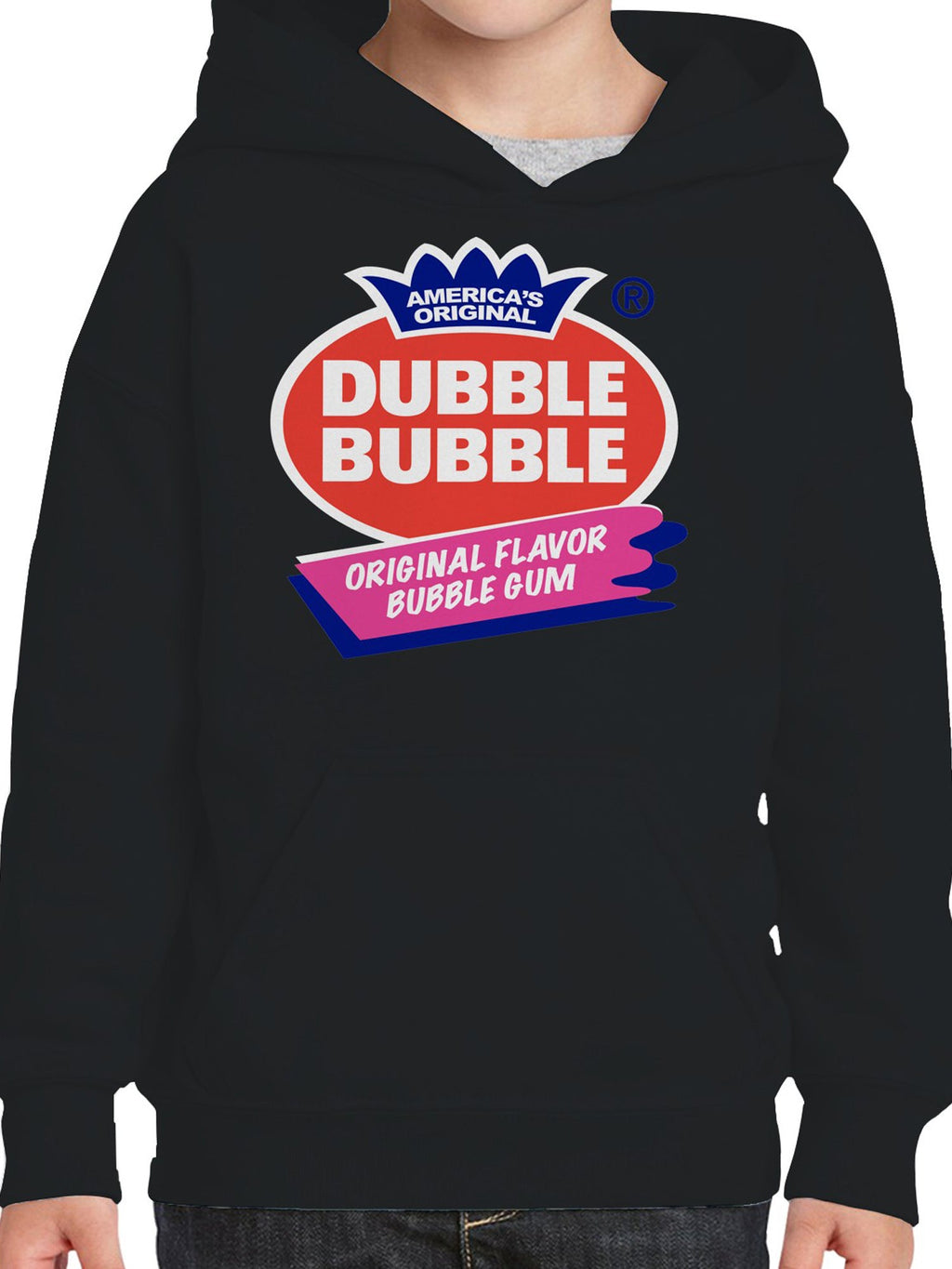 Officially Licensed Dubble Bubble Original Flavor Gum Logo Youth's Hoodie