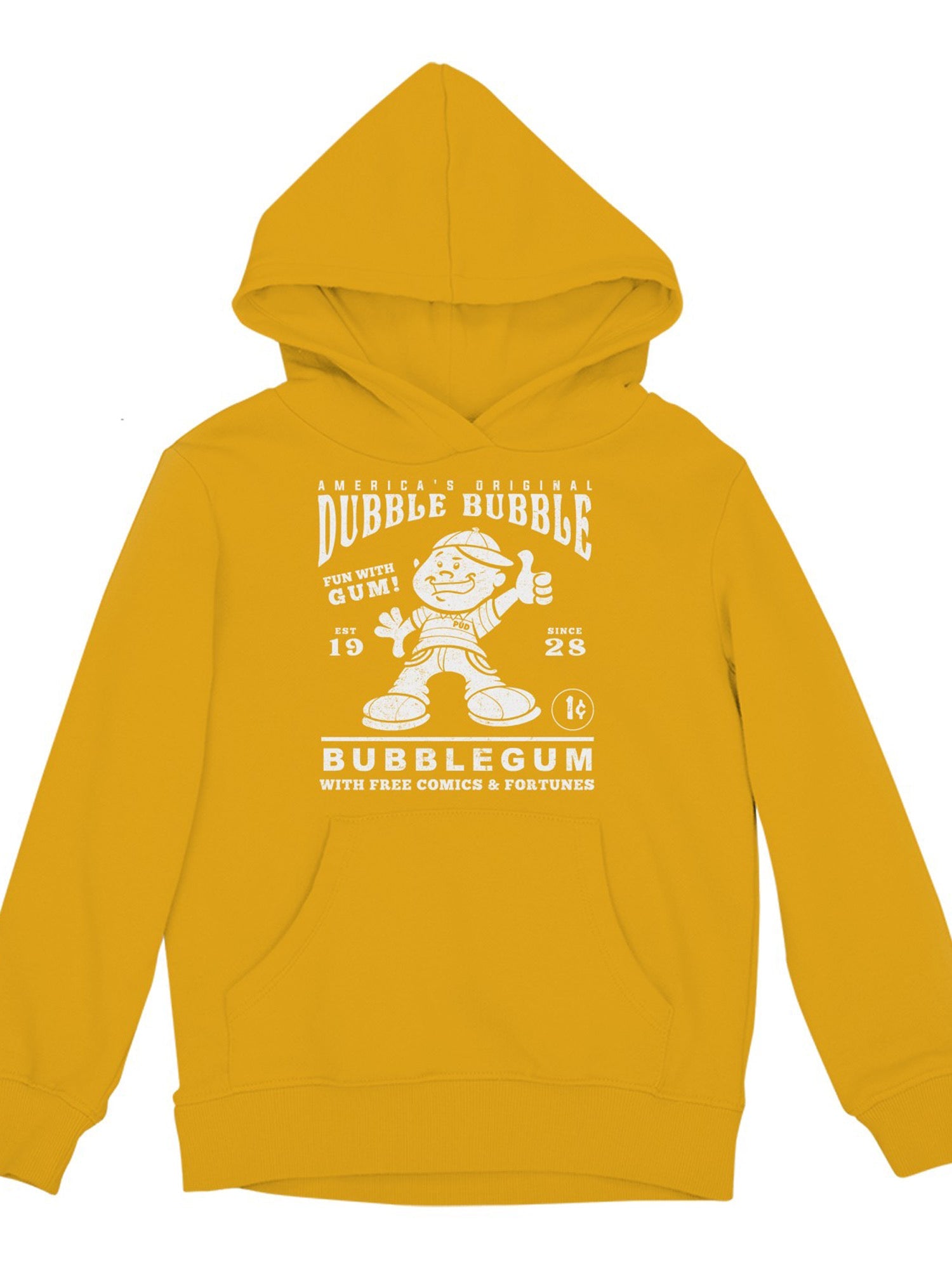 Officially Licensed Dubble Bubble Classic Gum Advertisement Youth's Hoodie