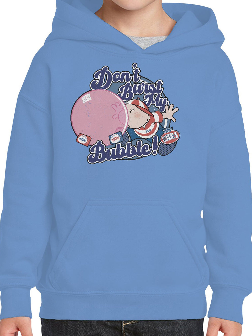 Officially Licensed Dubble Bubble Don't Burst Retro Design Youth's Hoodie