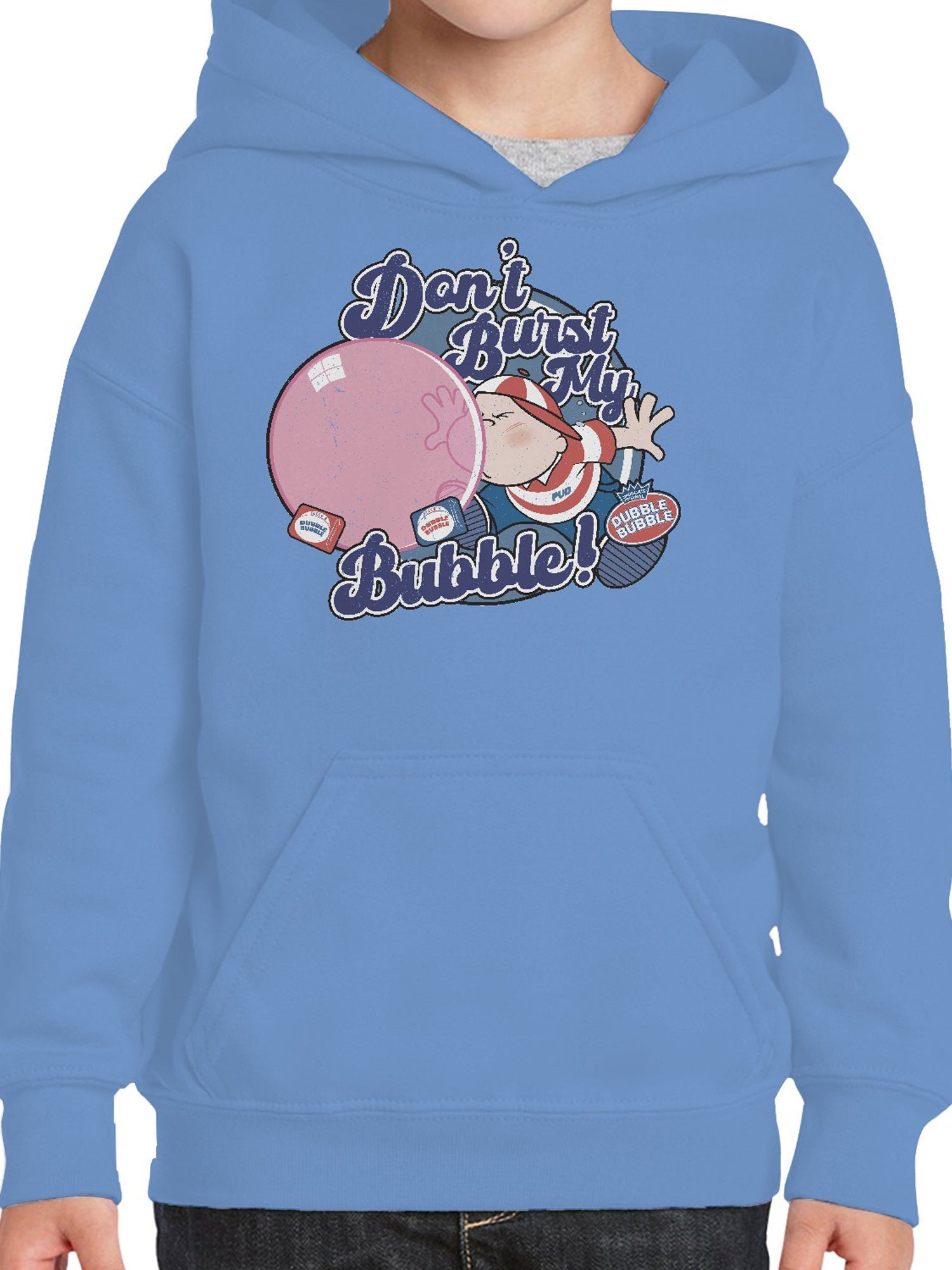 Officially Licensed Dubble Bubble Don't Burst Retro Design Youth's Hoodie