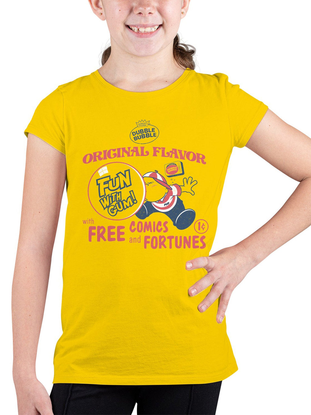 Officially Licensed Dubble Bubble Vintage Promo Design Youth's T-shirt