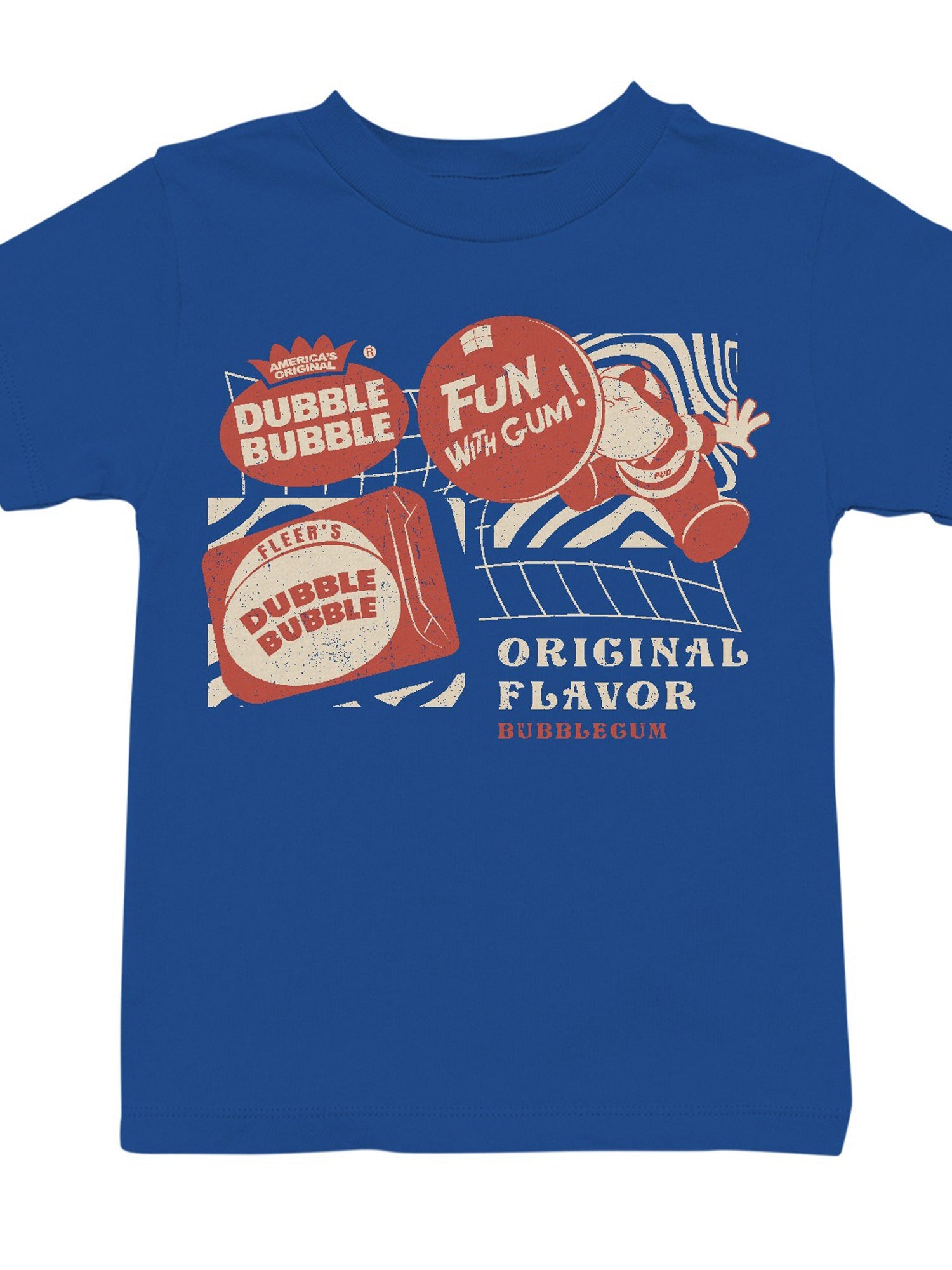 Officially Licensed Dubble Bubble Retro Gum Packaging Design Youth's T-shirt