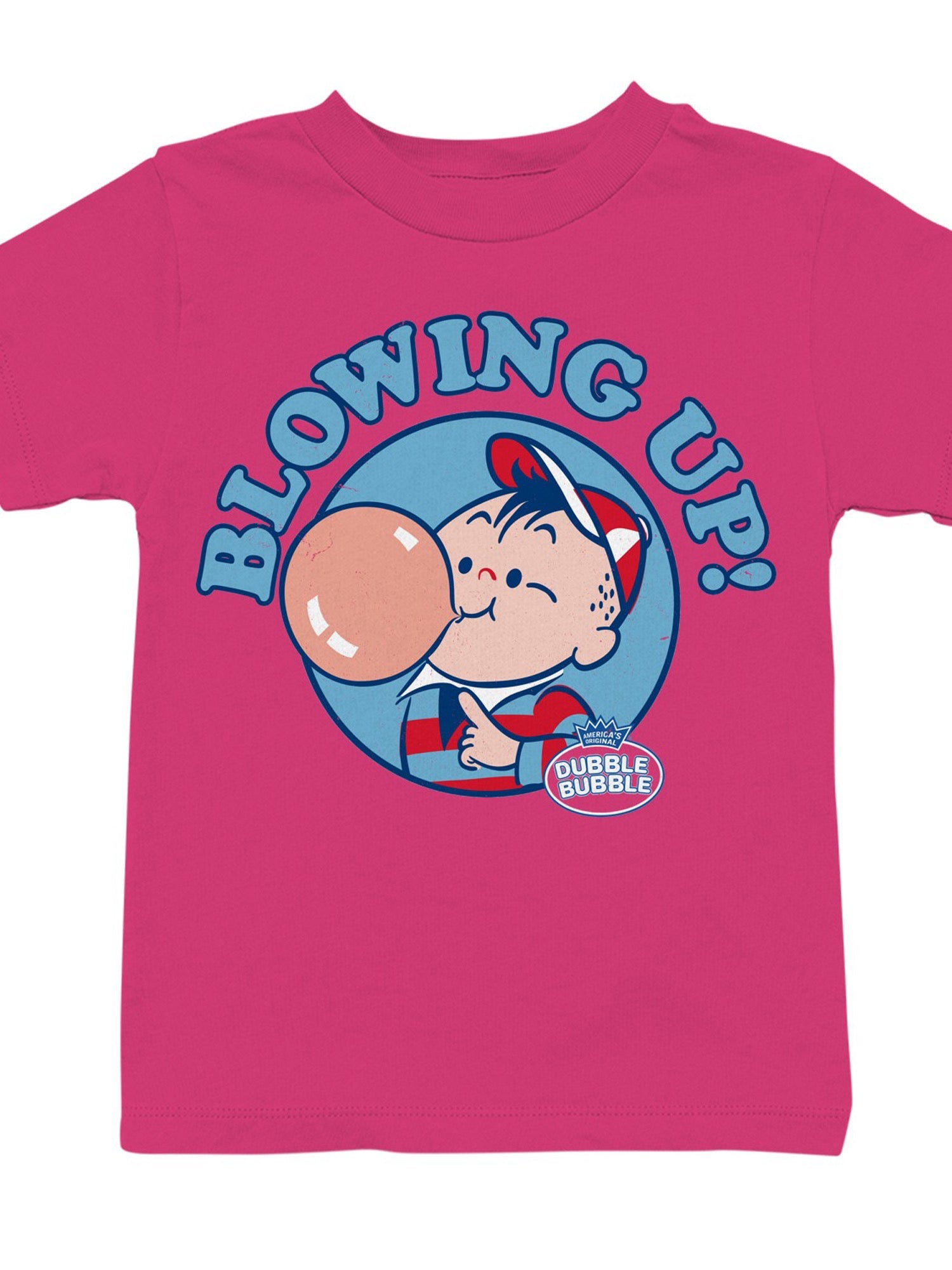 Officially Licensed Dubble Bubble Blowing Up with Dubble Bubble Youth's T-shirt
