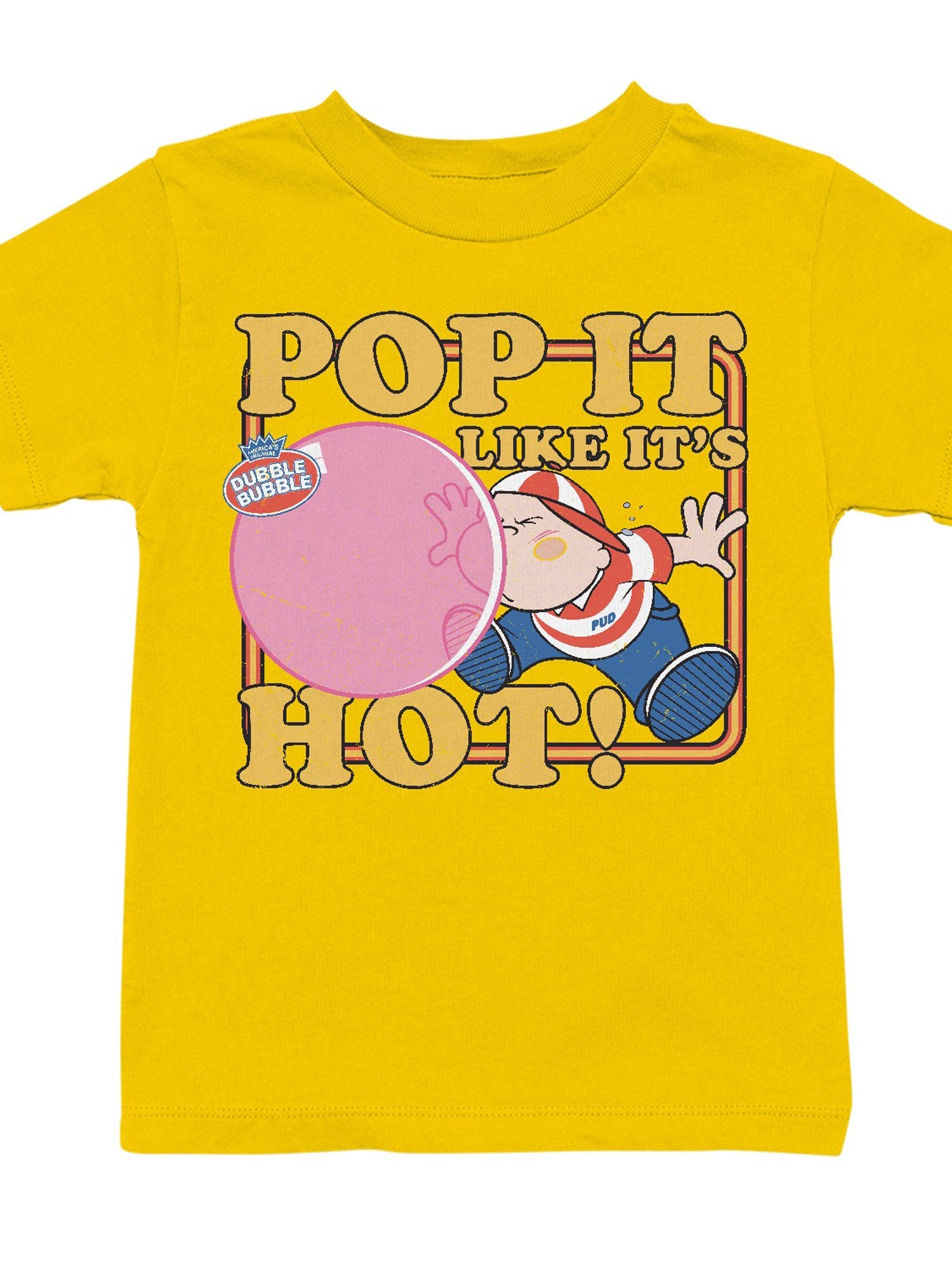 Officially Licensed Dubble Bubble Pop It Like It's Hot Bubble Gum Youth's T-shirt