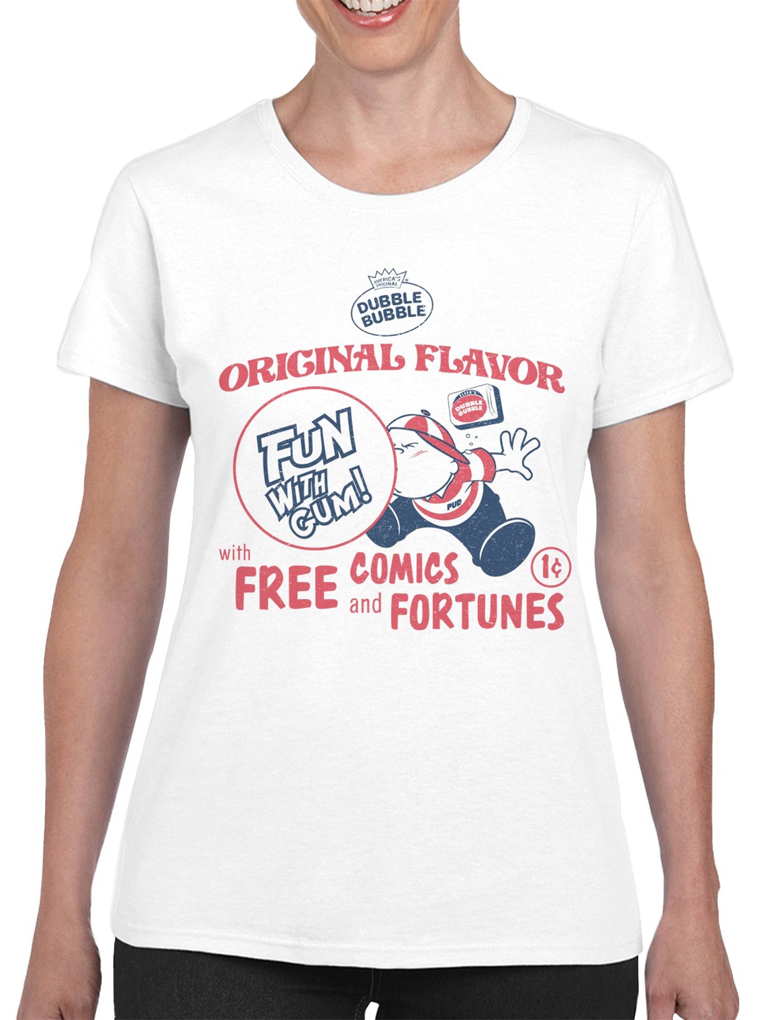 Officially Licensed Dubble Bubble Vintage Promo Design Women's T-shirt