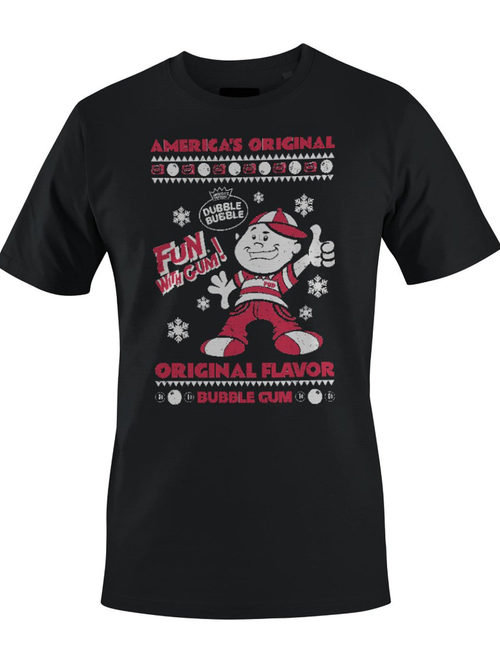 Officially Licensed Dubble Bubble Fun with Gum Poster Men's T-shirt