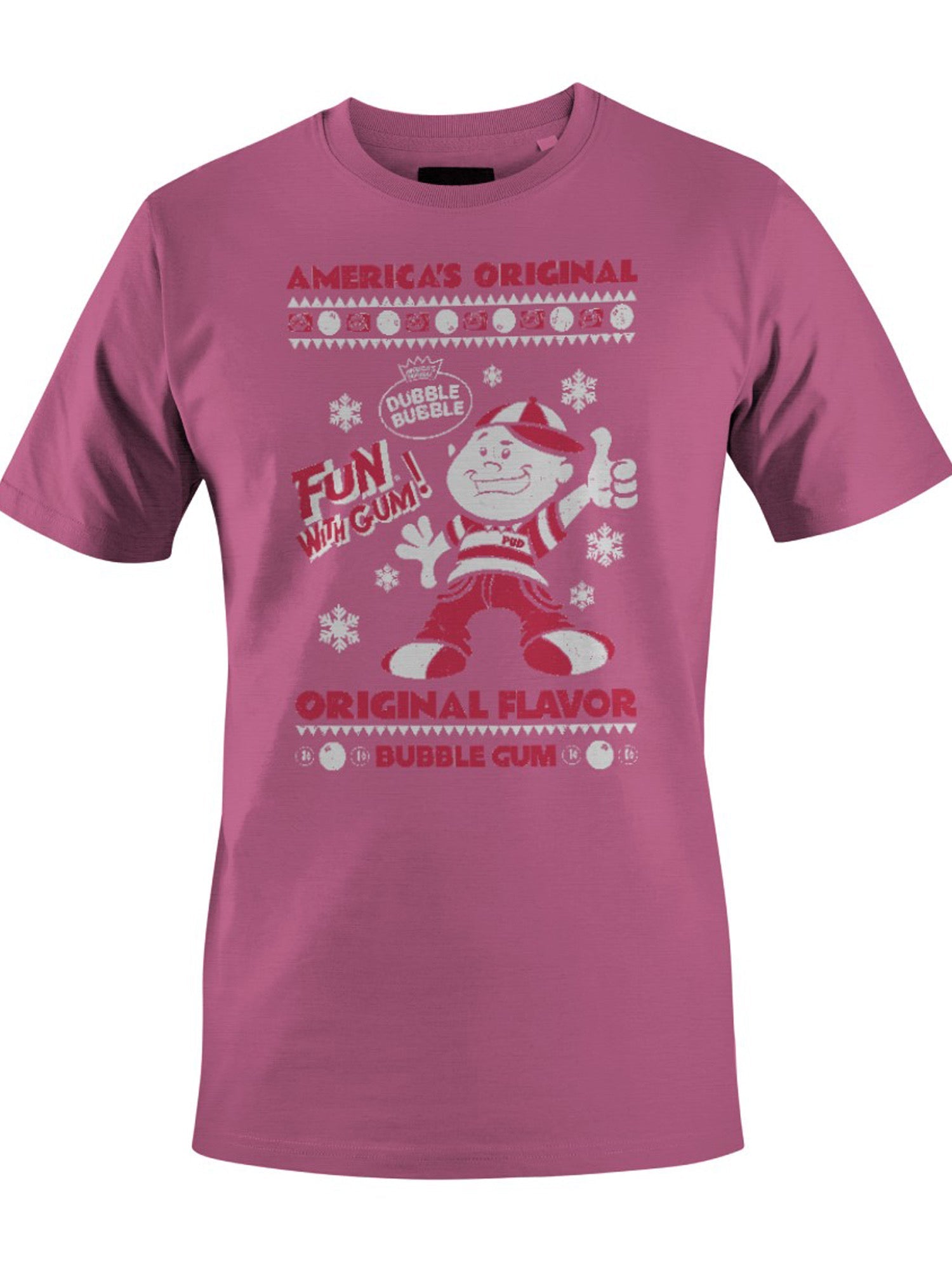 Officially Licensed Dubble Bubble Fun with Gum Poster Men's T-shirt