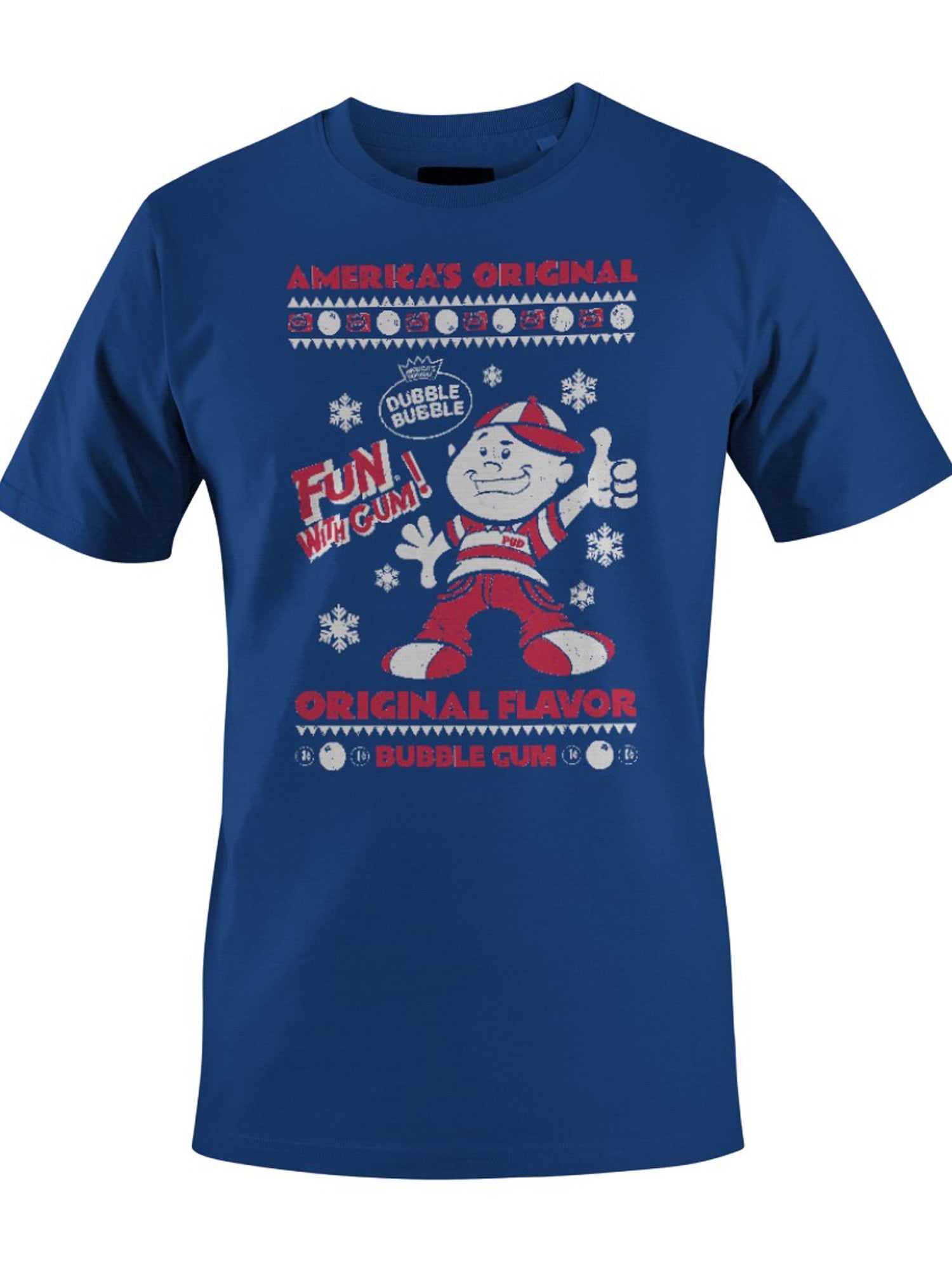 Officially Licensed Dubble Bubble Fun with Gum Poster Men's T-shirt