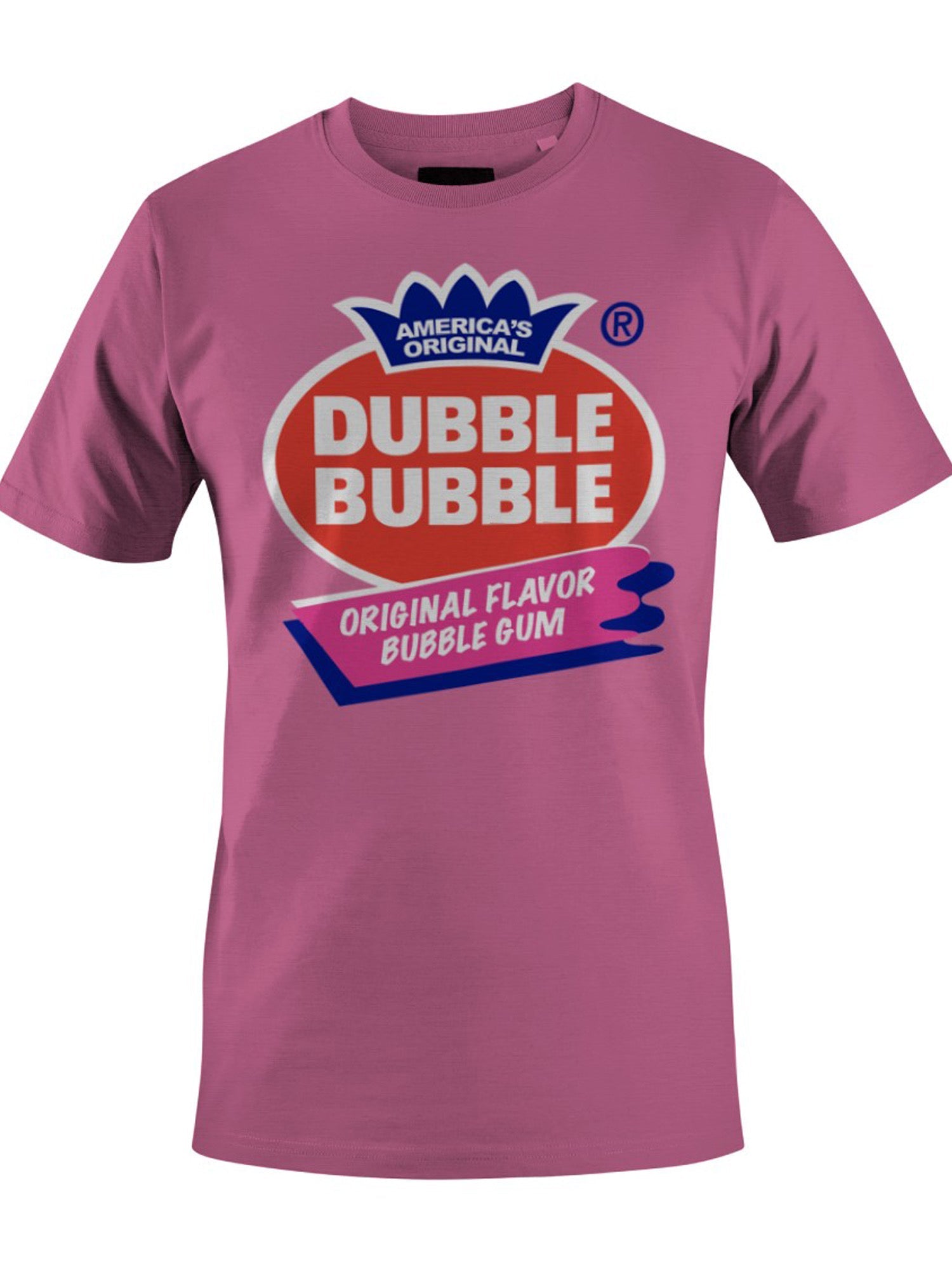 Officially Licensed Dubble Bubble Original Flavor Gum Logo Men's T-shirt