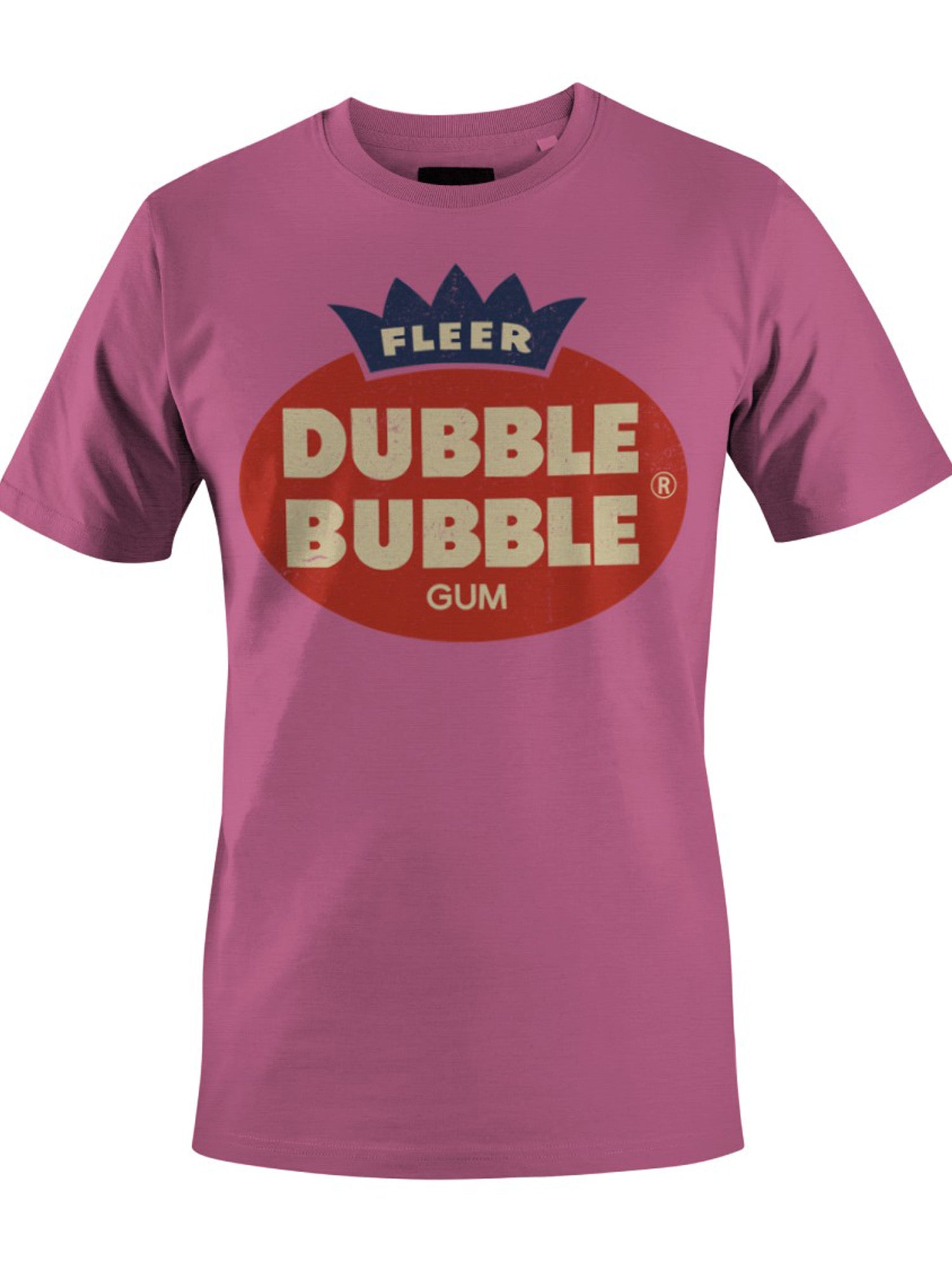 Officially Licensed Dubble Bubble Classic Gum Logo Men's T-shirt