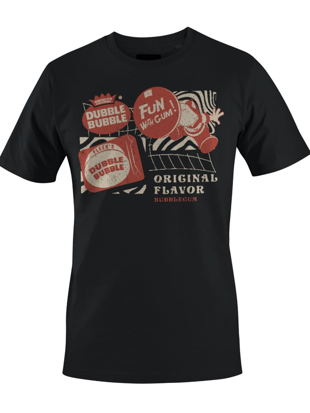 Officially Licensed Dubble Bubble Retro Gum Packaging Design Men's T-shirt