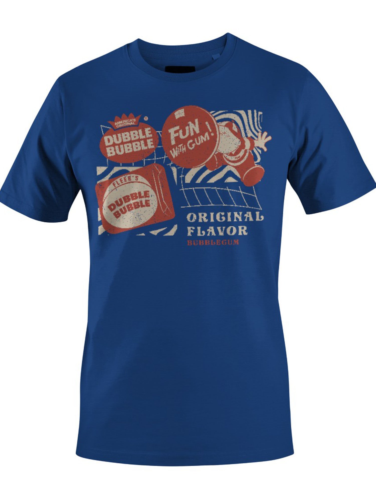 Officially Licensed Dubble Bubble Retro Gum Packaging Design Men's T-shirt