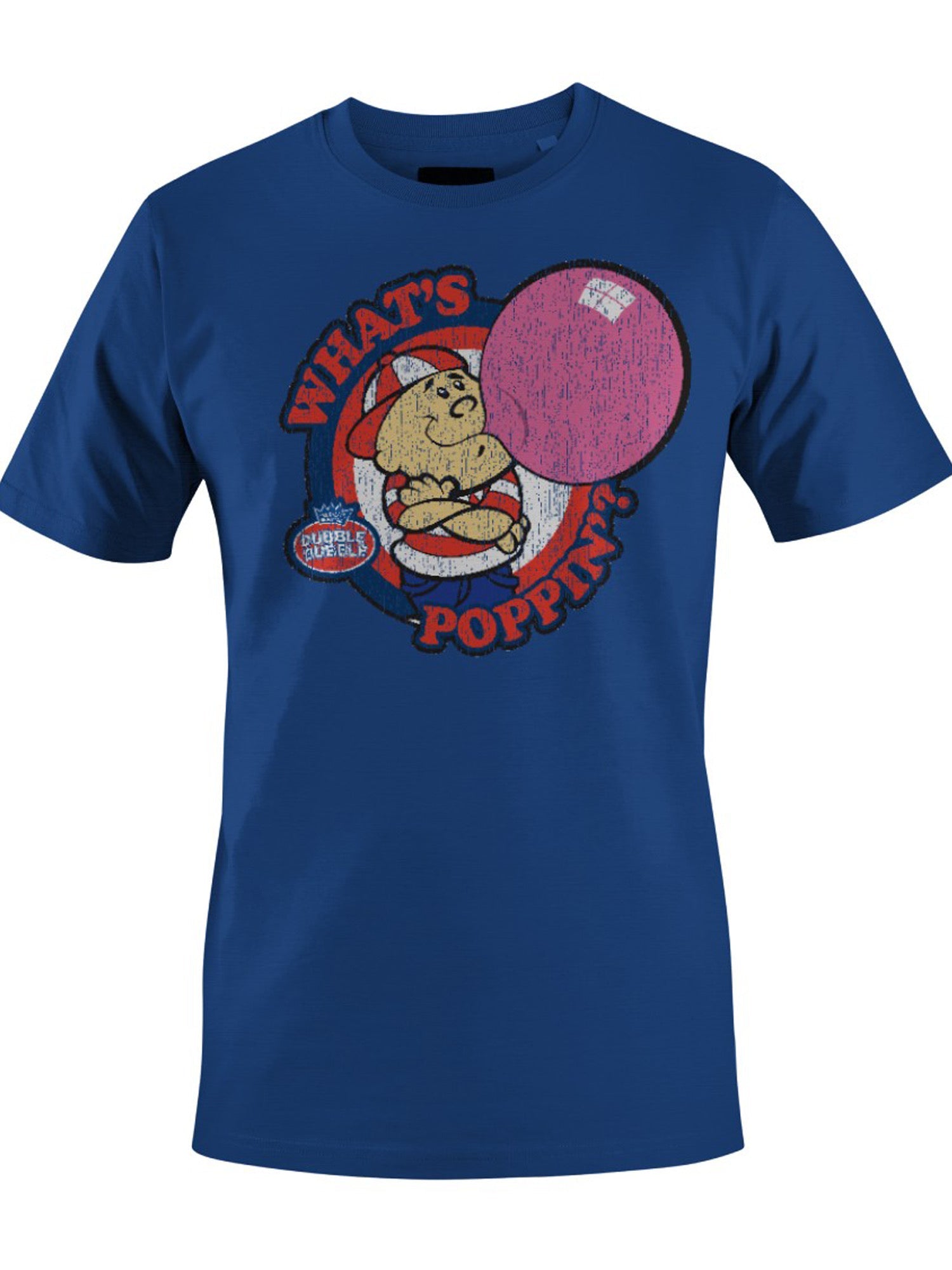 Officially Licensed Dubble Bubble What's Poppin' Vintage Gum Cartoon Men's T-shirt