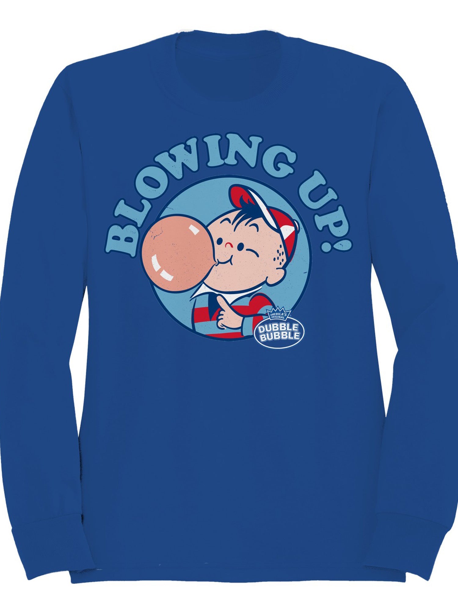 Officially Licensed Dubble Bubble Blowing Up with Men's Sweatshirt