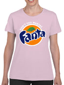 Officially Licensed Fanta Logo with Slogan Women's T-shirt