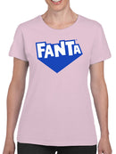 Officially Licensed Fanta Logo in Blue Women's T-shirt