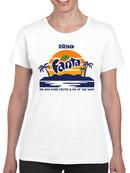 Officially Licensed Fanta Tropical Sunset Logo Women's T-shirt