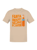 Officially Licensed Fanta Bright Orange Flavor Retro Poster Men's T-shirt