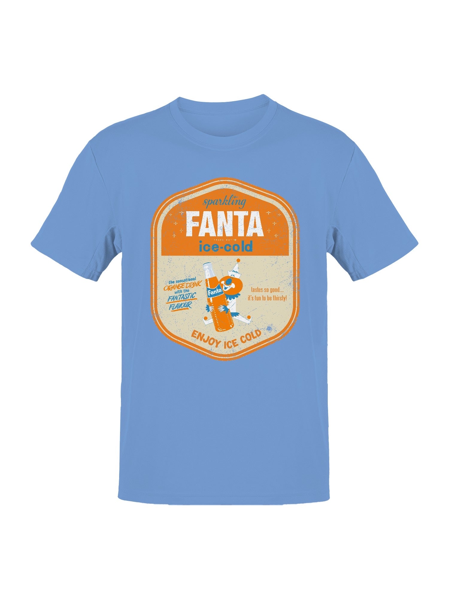 Officially Licensed Fanta Retro Ice-Cold Advertisement Men's T-shirt