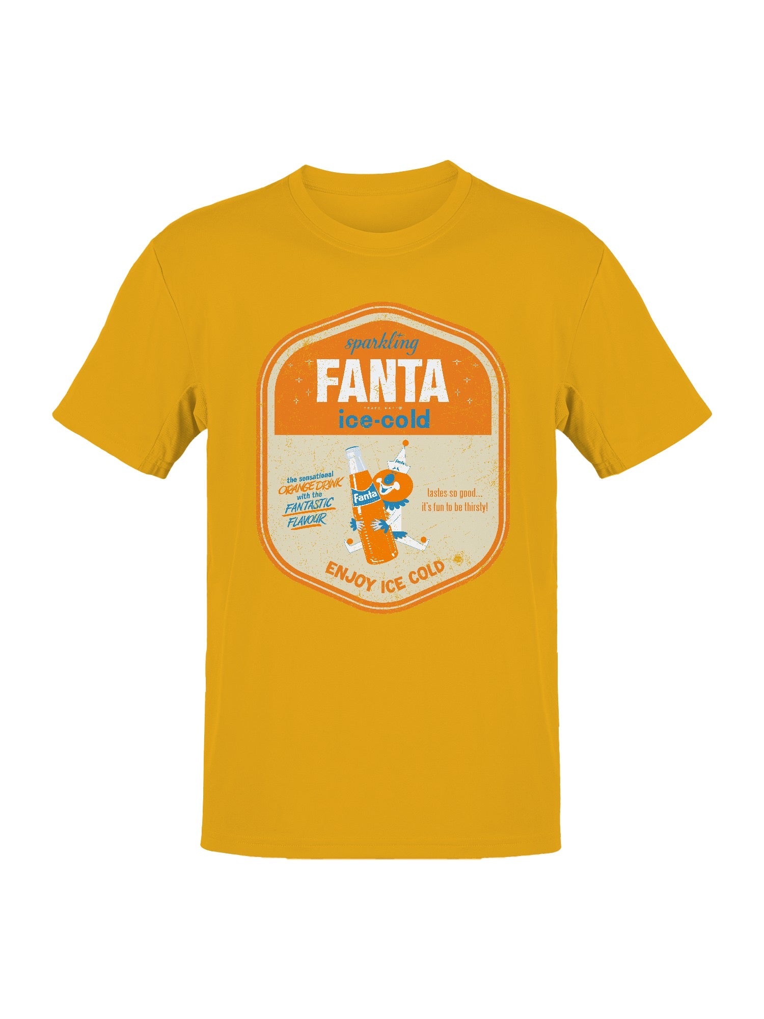 Officially Licensed Fanta Retro Ice-Cold Advertisement Men's T-shirt