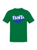 Officially Licensed Fanta Blue Logo Design Men's T-shirt