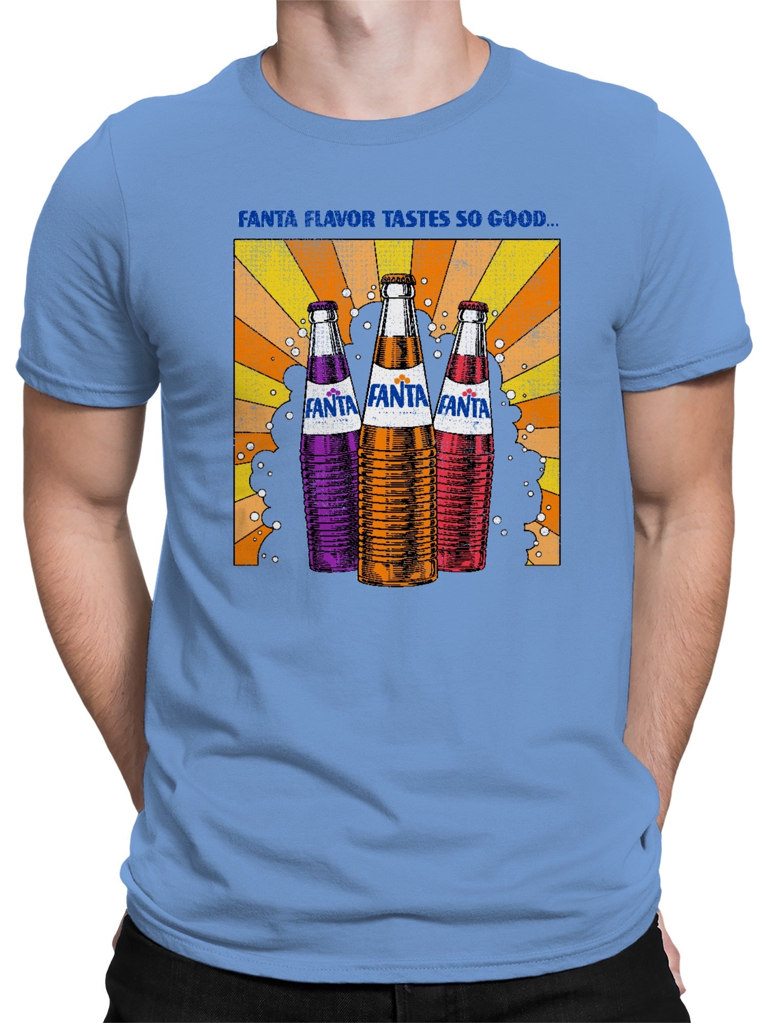 Officially Licensed Fanta Retro Flavor Explosion Men's T-shirt