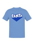 Officially Licensed Fanta Logo in Blue Men's T-shirt