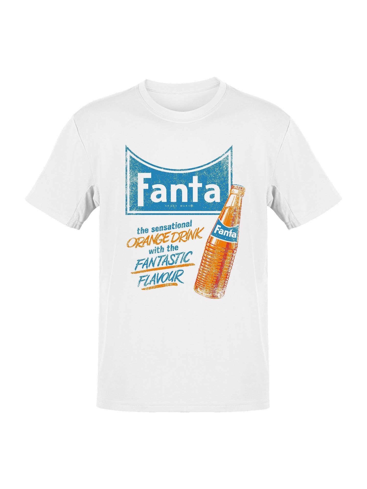 Officially Licensed Fanta Retro Orange Drink Advertisement Men's T-shirt