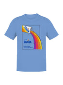 Officially Licensed Fanta Retro Advertisement with Rainbow Pour Men's T-shirt