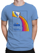 Officially Licensed Fanta Retro Advertisement with Rainbow Pour Men's T-shirt