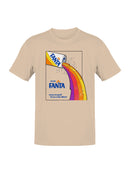 Officially Licensed Fanta Retro Advertisement with Rainbow Pour Men's T-shirt