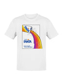 Officially Licensed Fanta Retro Advertisement with Rainbow Pour Men's T-shirt