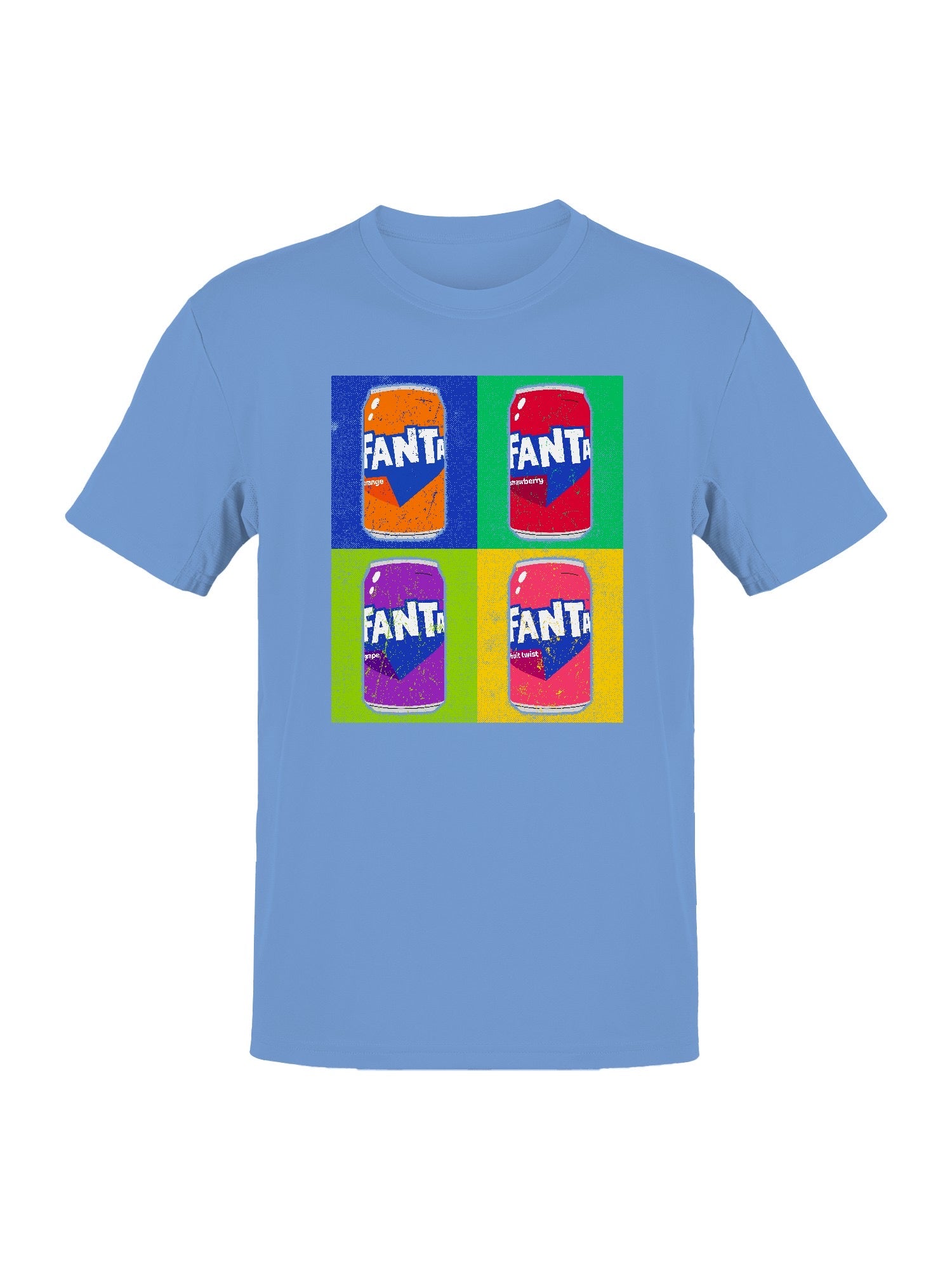 Officially Licensed Fanta Pop Art Style Cans Men's T-shirt
