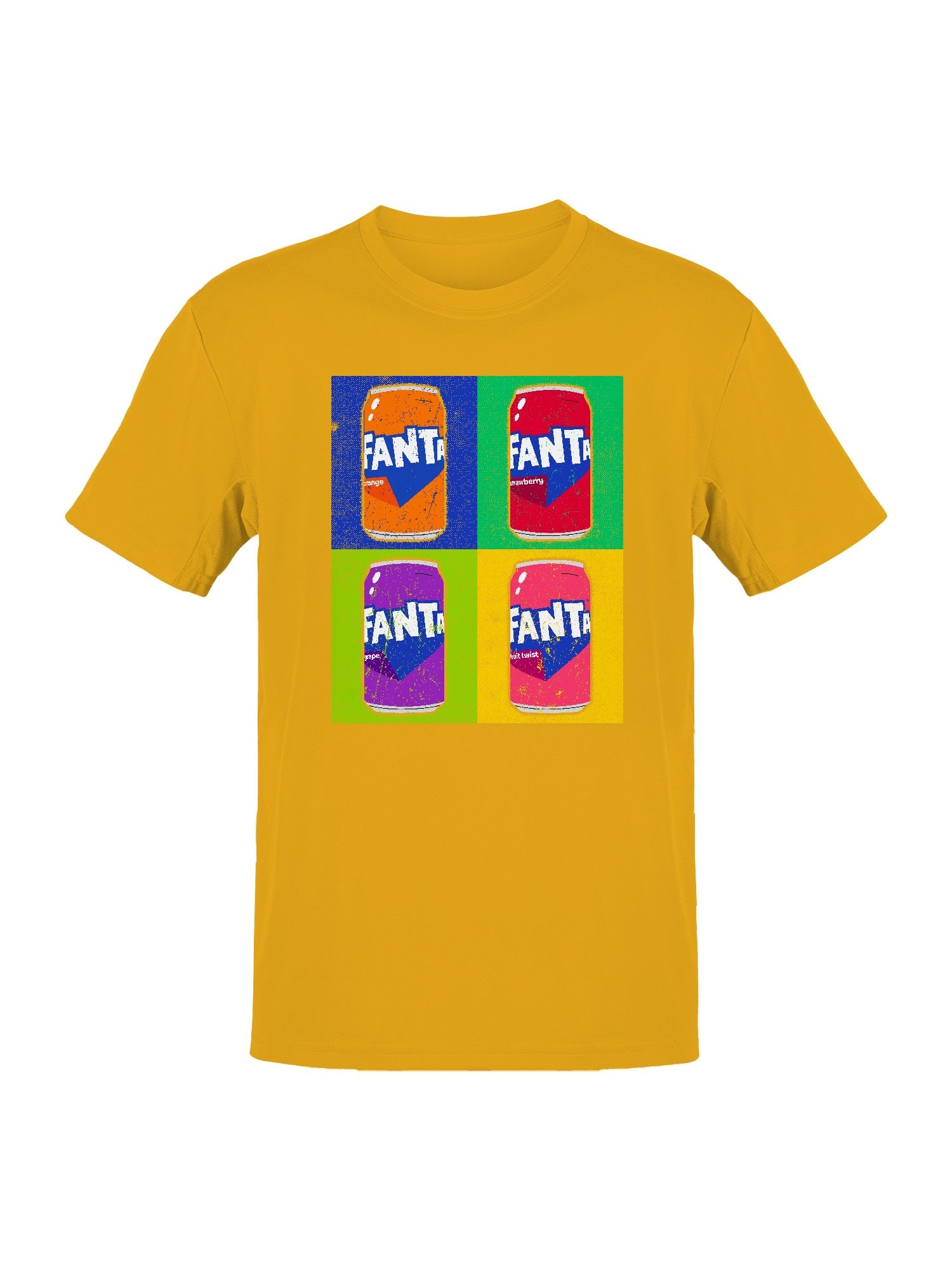 Officially Licensed Fanta Pop Art Style Cans Men's T-shirt