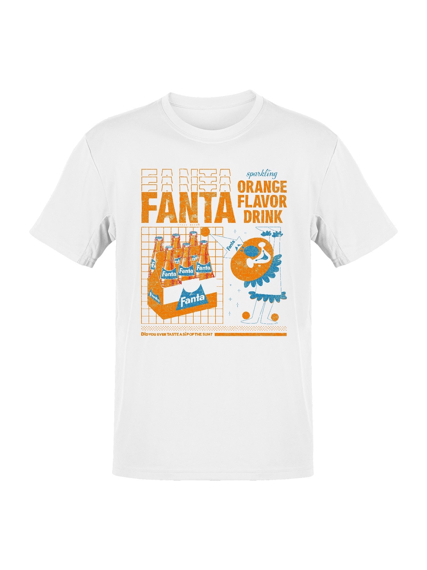 Officially Licensed Fanta Retro Orange Drink Poster Men's T-shirt