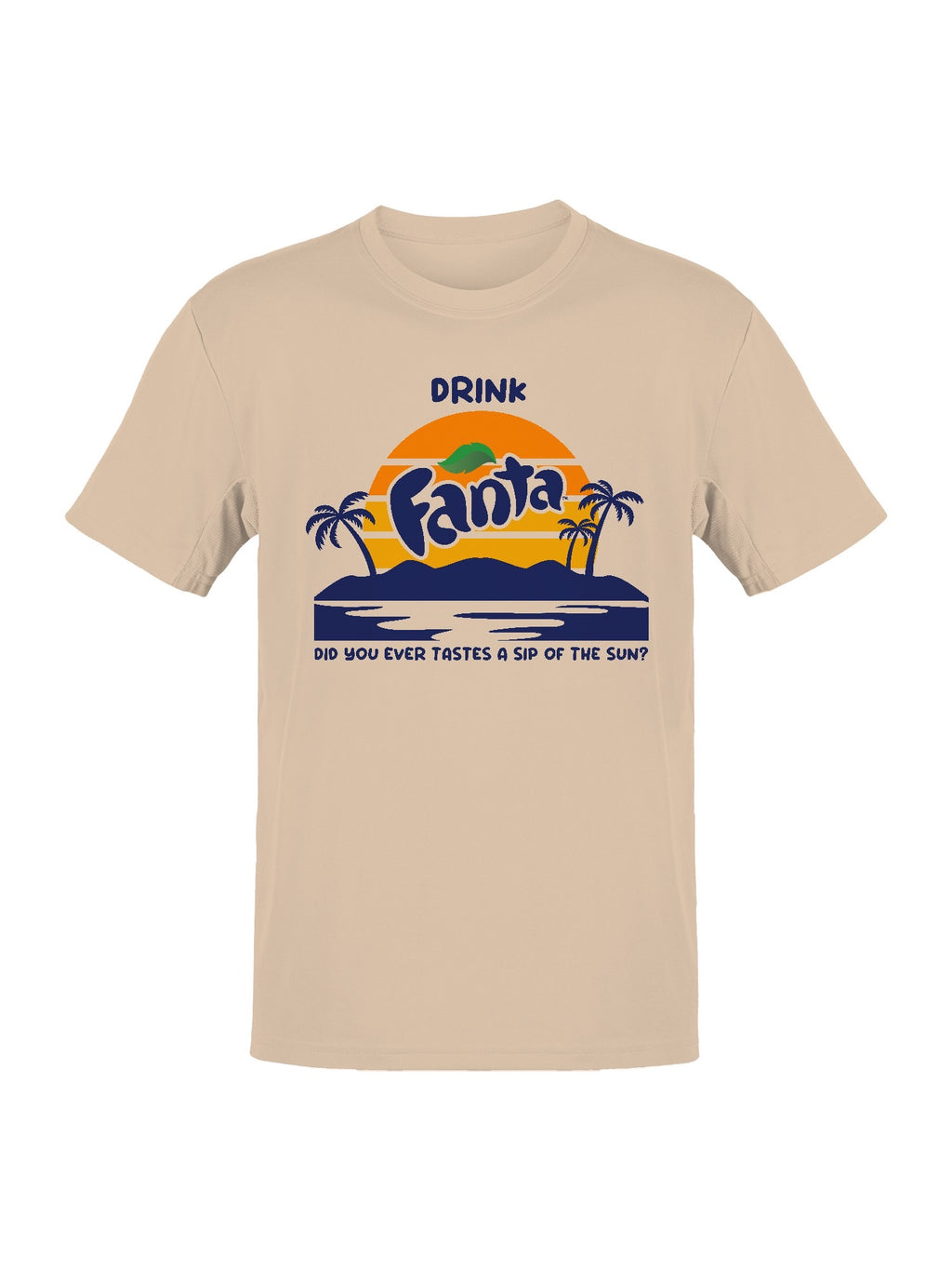 Officially Licensed Fanta Tropical Sunset Logo Men's T-shirt