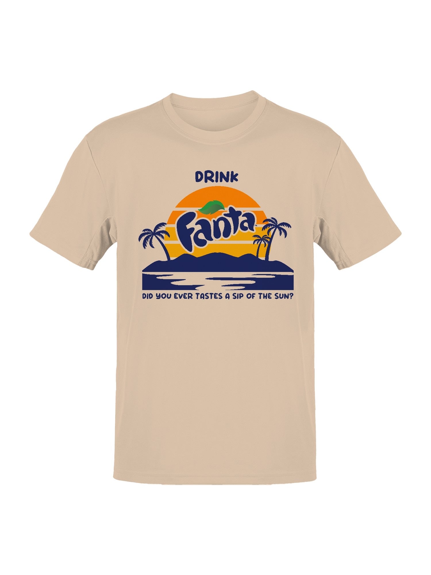 Officially Licensed Fanta Tropical Sunset Logo Men's T-shirt