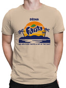 Officially Licensed Fanta Tropical Sunset Logo Men's T-shirt