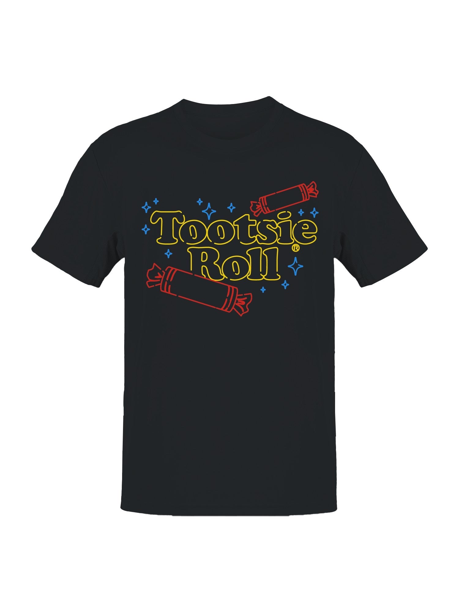 Officially Licensed Tootsie Roll Vibrant Neon Design Men's T-shirt