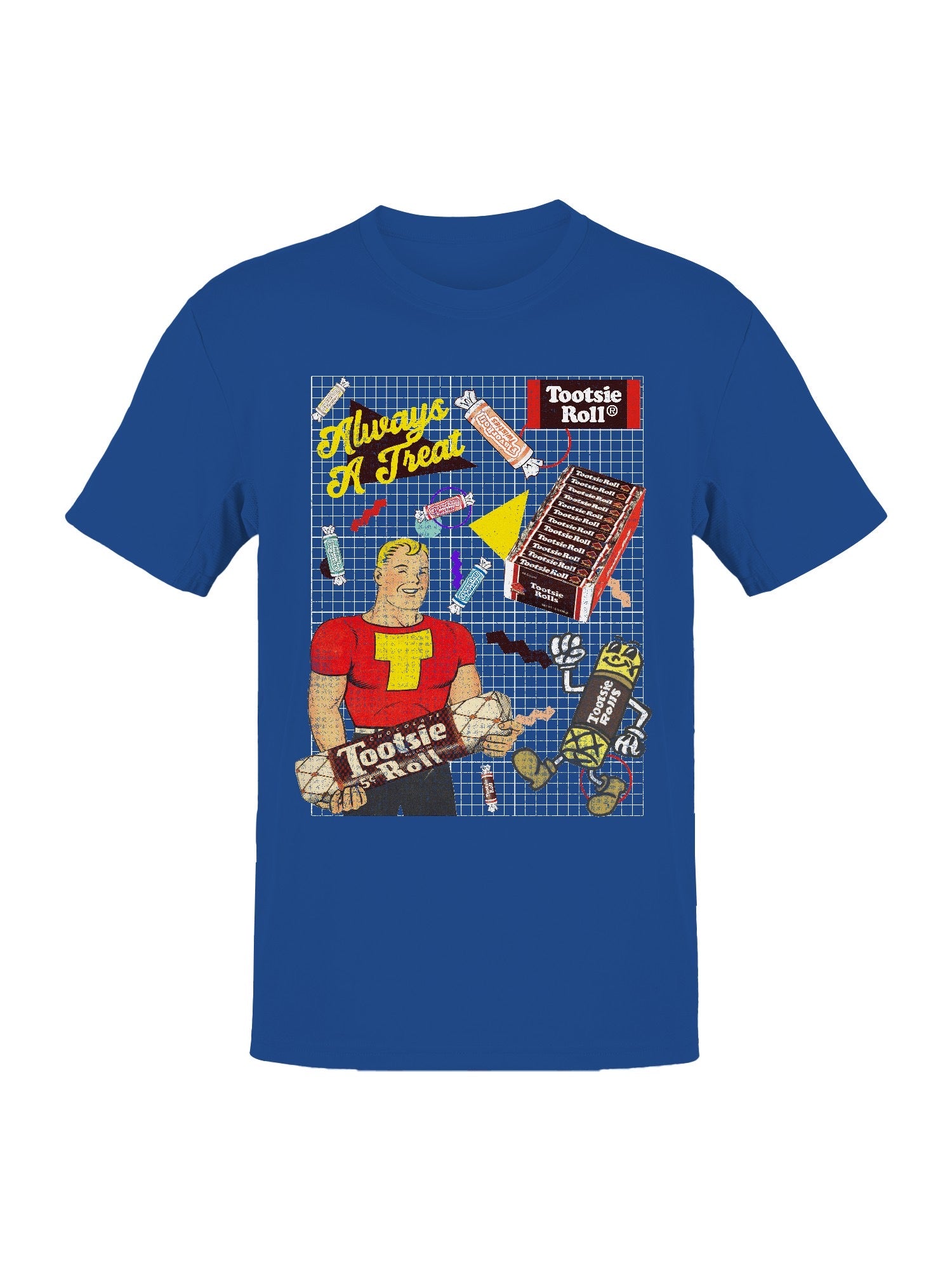 Officially Licensed Tootsie Roll Vintage Advertisement Collage Men's T-shirt