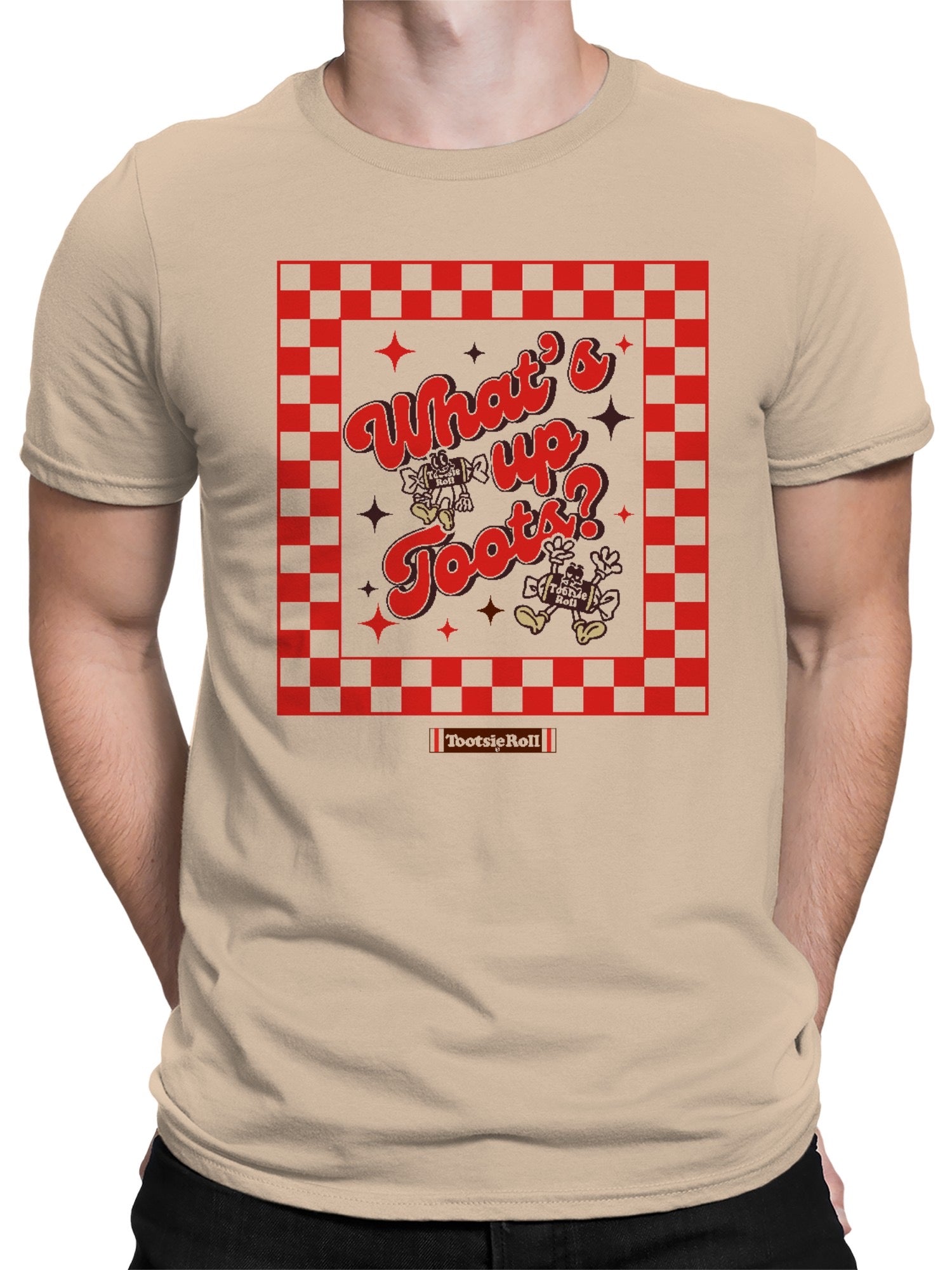 Officially Licensed Tootsie Roll Retro Design Men's T-shirt