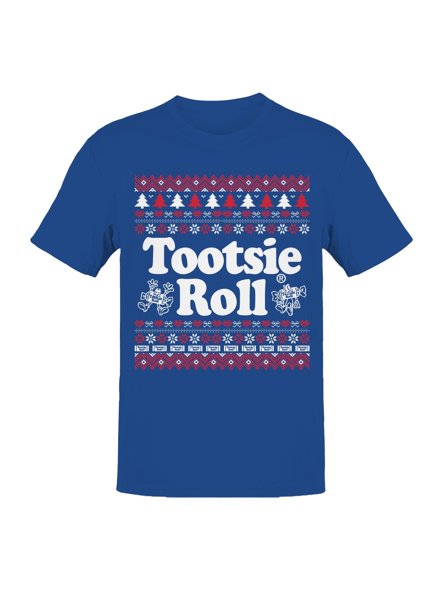 Officially Licensed Tootsie Roll Festive Christmas Sweater Design Men's T-shirt