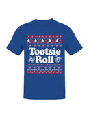 Officially Licensed Tootsie Roll Festive Christmas Sweater Design Men's T-shirt