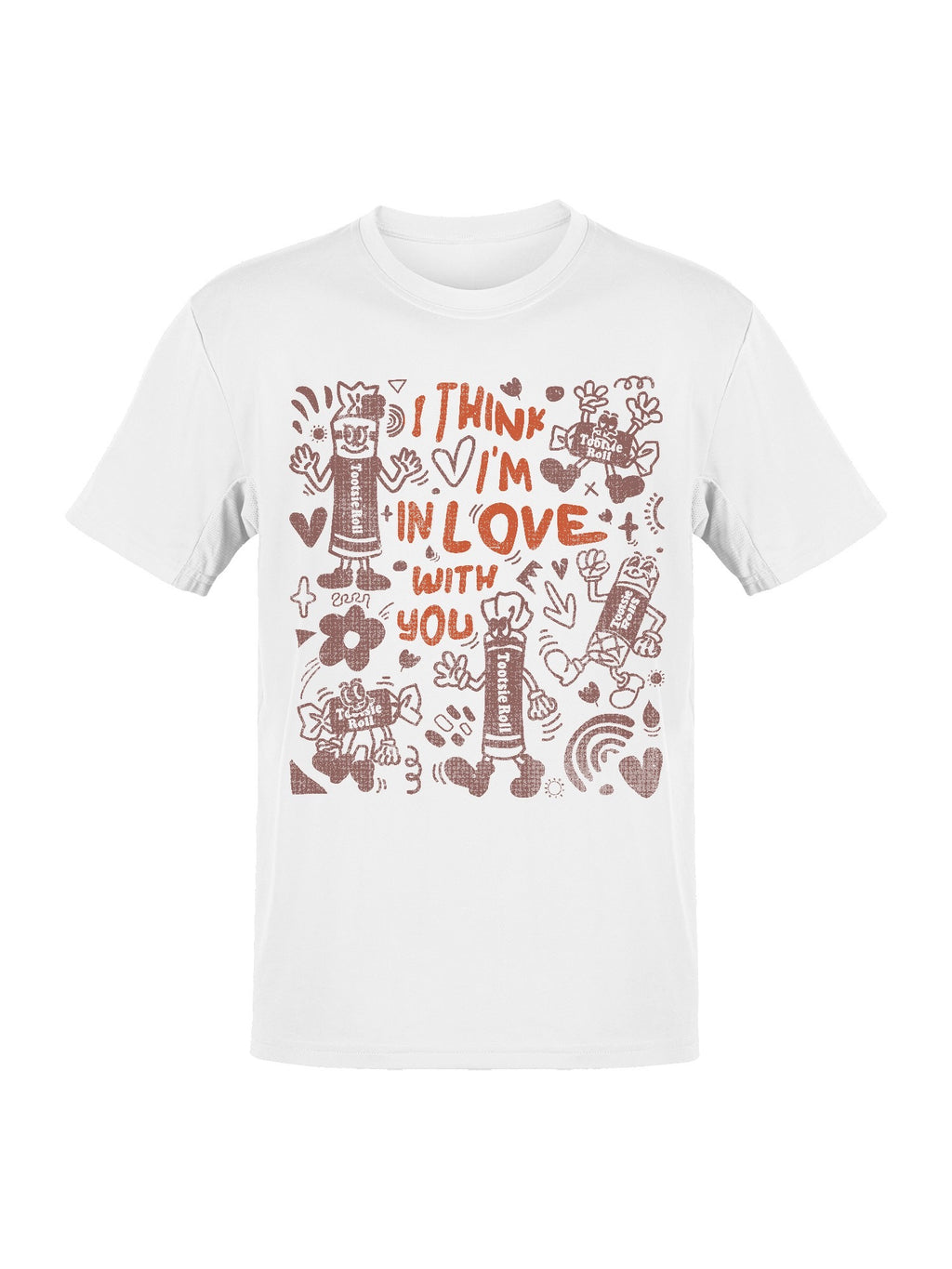 Officially Licensed Tootsie Roll Whimsical Love Men's T-shirt