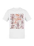 Officially Licensed Tootsie Roll Whimsical Love Men's T-shirt