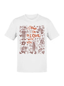 Officially Licensed Tootsie Roll Whimsical Love Men's T-shirt