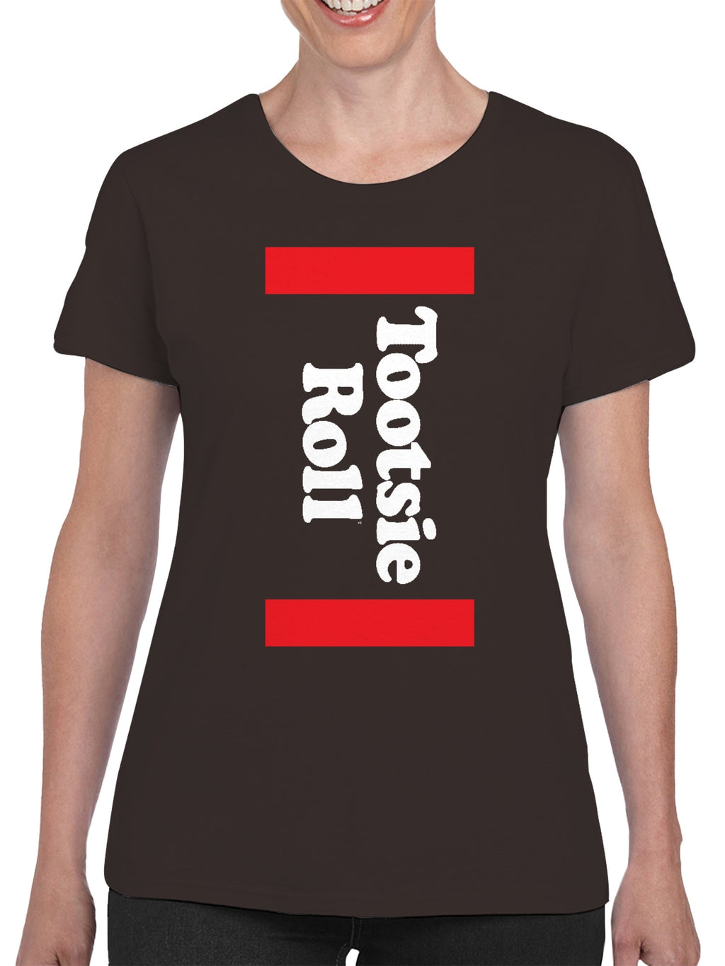 Officially Licensed Tootsie Roll Horizontal Logo Women's T-shirt