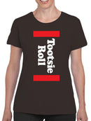 Officially Licensed Tootsie Roll Horizontal Logo Women's T-shirt