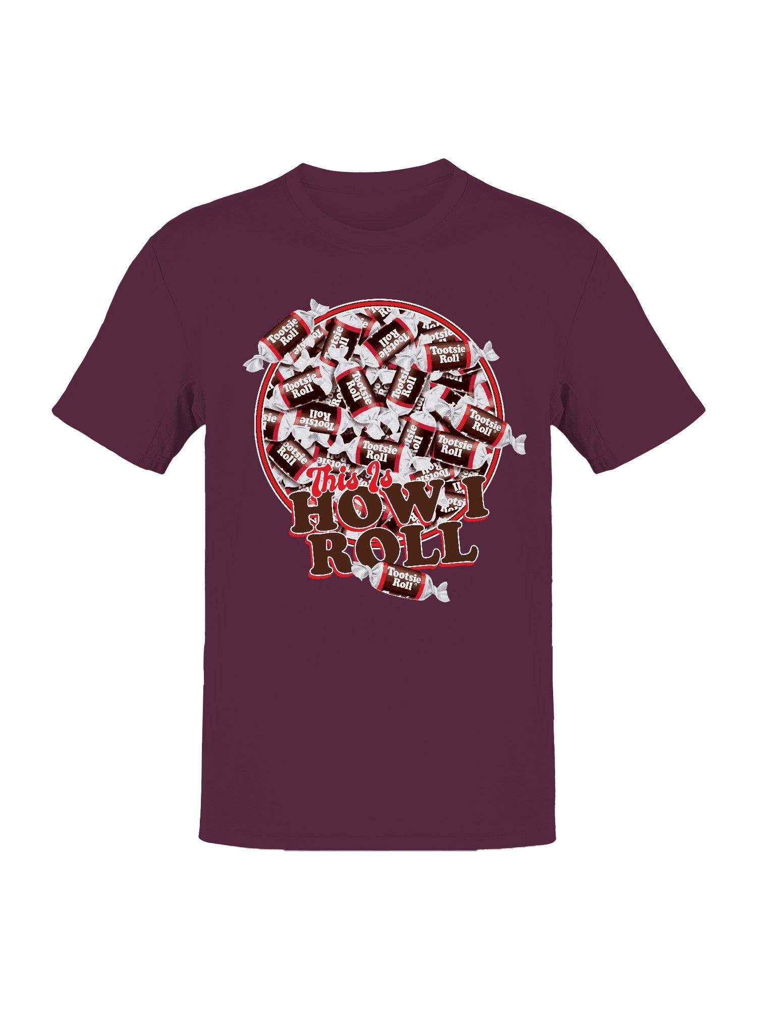 Officially Licensed Tootsie Roll How I Roll Fun Women's T-shirt