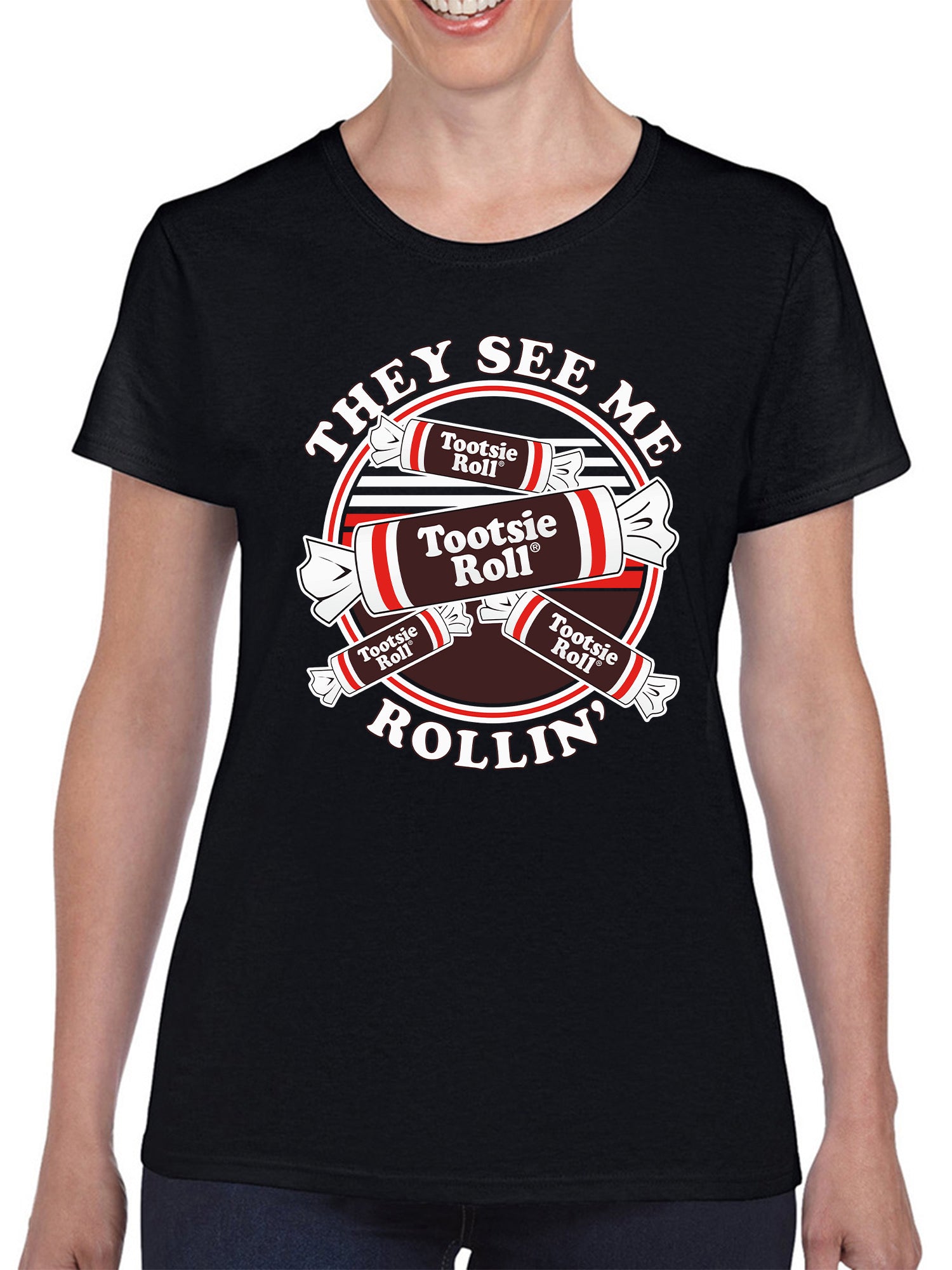 Officially Licensed Tootsie Roll Fun Design Women's T-shirt